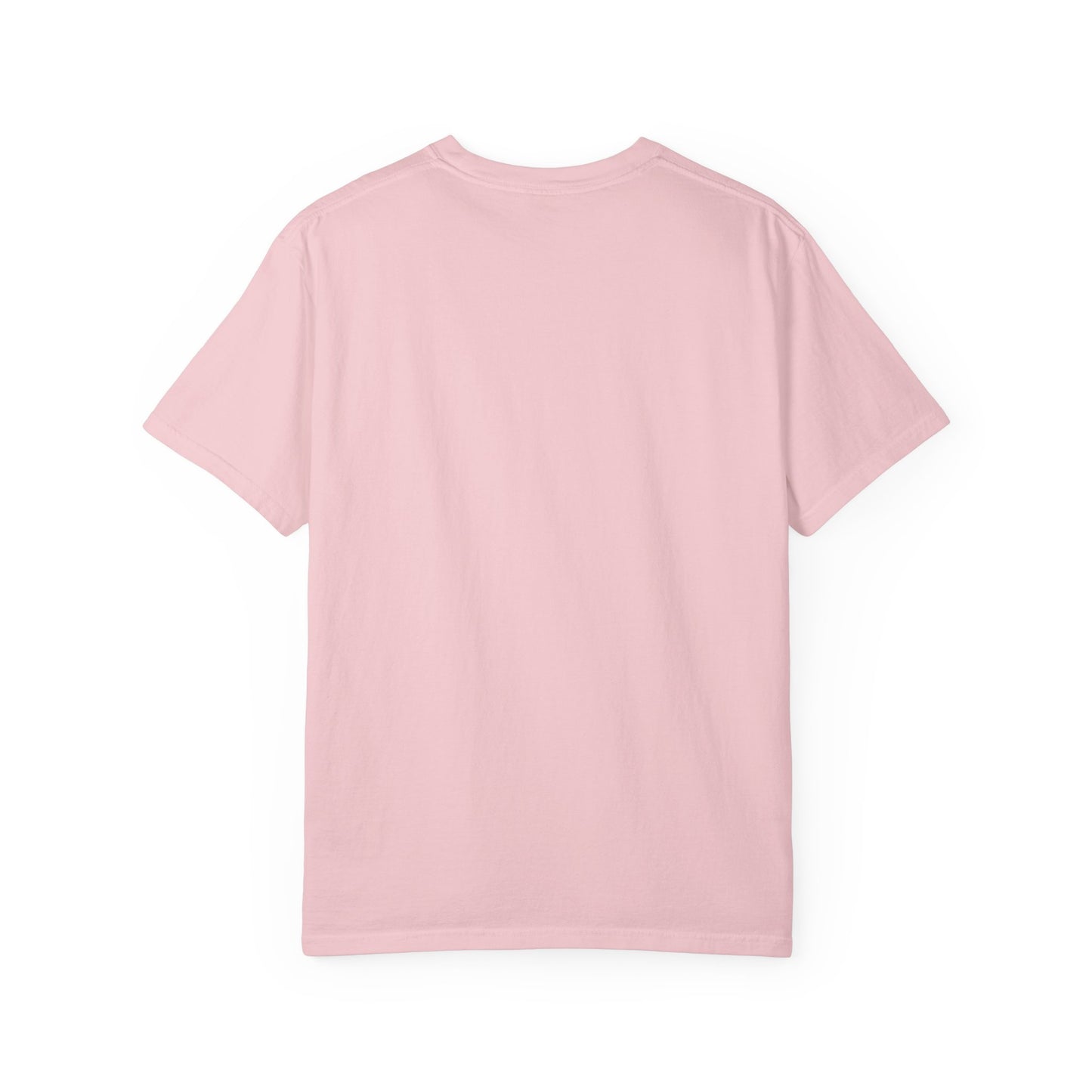 Christian Graphic T-Shirt — "Big Jesus Fan" Pink Text on Red Stripe Tee
