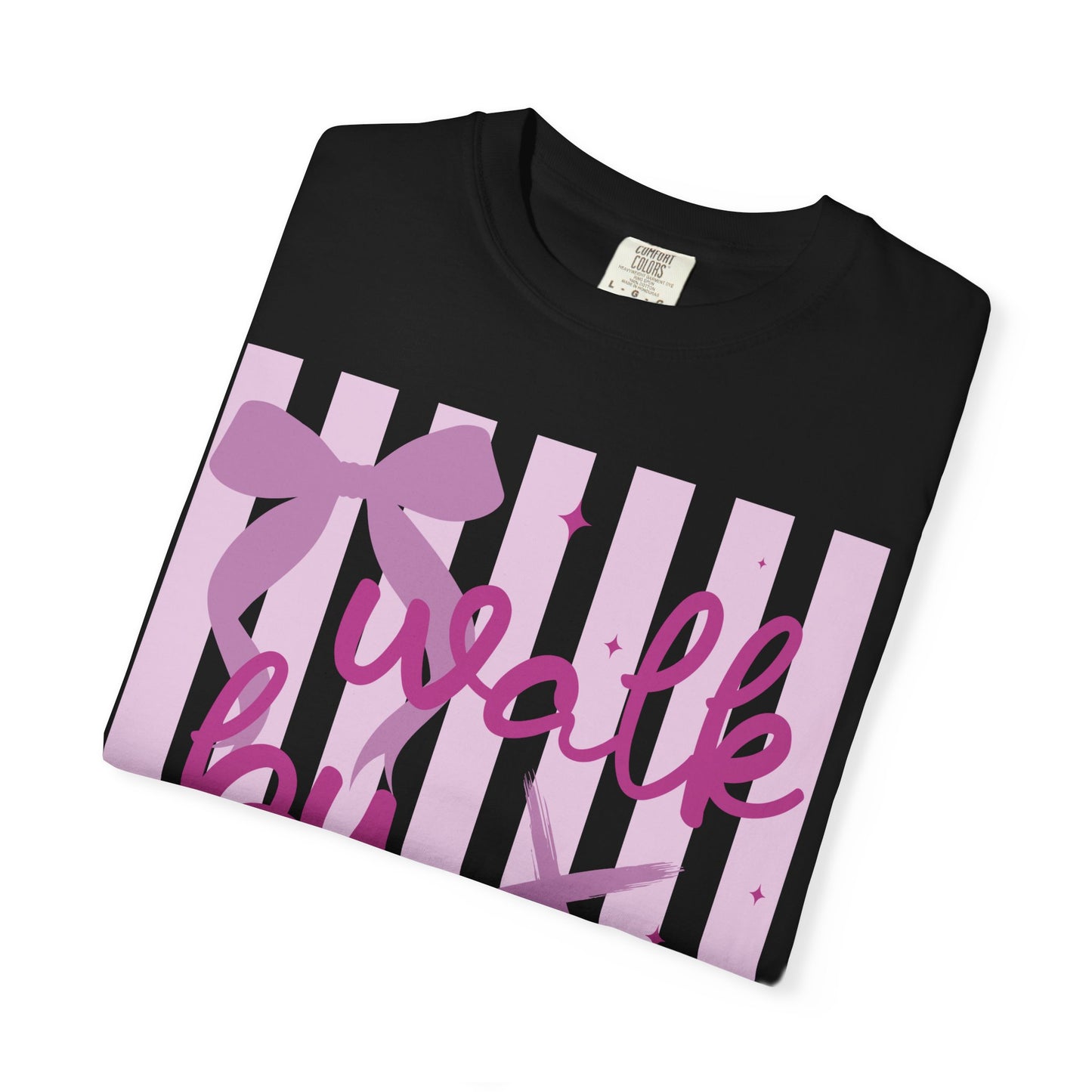 Walk by Faith T-Shirt — Pink Script Faith Graphic Tee