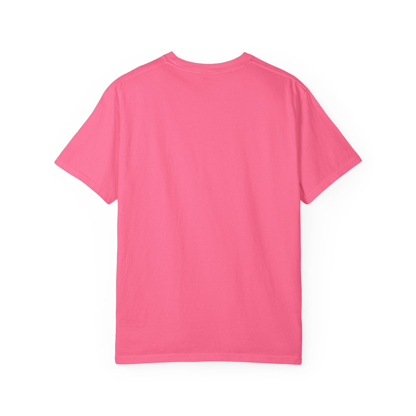 Christian Graphic T-Shirt — "Big Jesus Fan" Pink Text on Red Stripe Tee