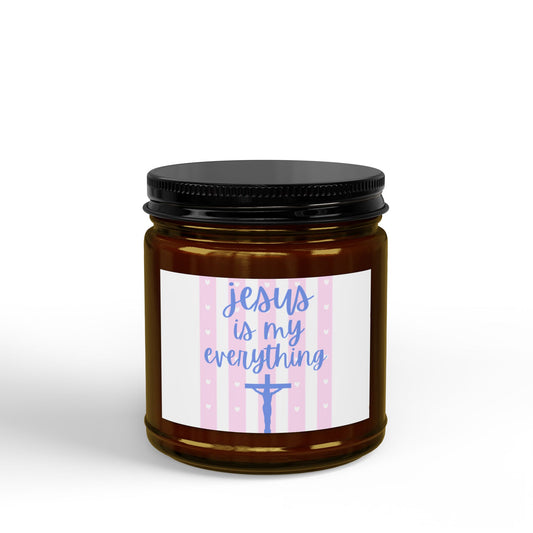 Soy Candle — "Jesus Is My Everything" Scented Jar (4oz & 9oz)