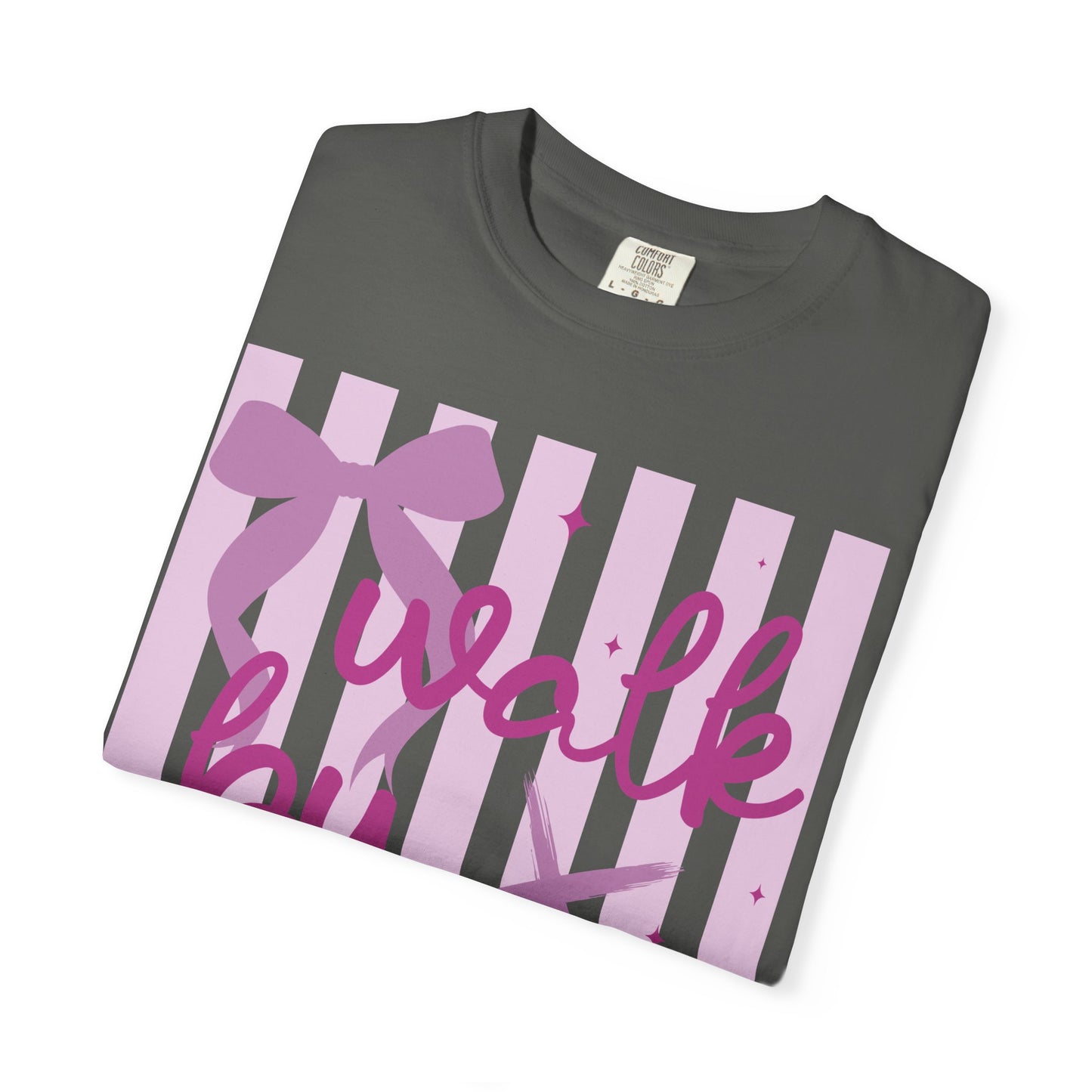 Walk by Faith T-Shirt — Pink Script Faith Graphic Tee
