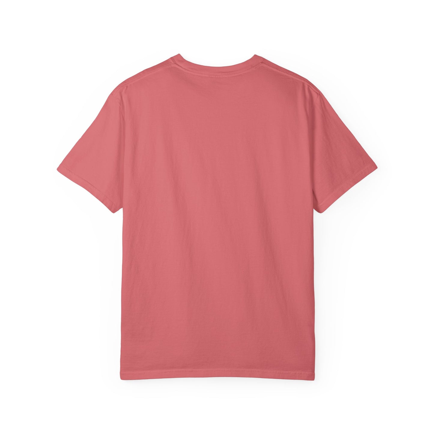 Christian Graphic T-Shirt — "Big Jesus Fan" Pink Text on Red Stripe Tee